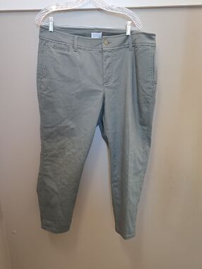 Market & Spruce Olive Green Straight Leg Pants